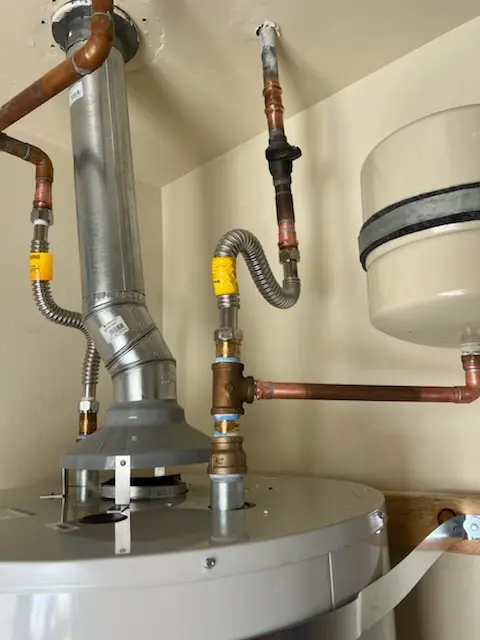 Water heater installation and plumbing repair in Brazos